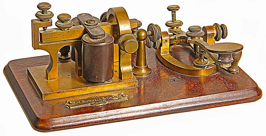 Bunnell Telegraph Sounder & Key, ; “the Prettiest And Most Perfect Set”!