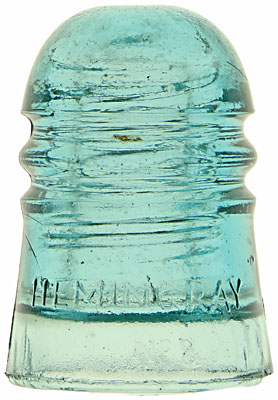 CD 112.4 HEMINGRAY, Light Blue Aqua; Early "HEMINGRAY"