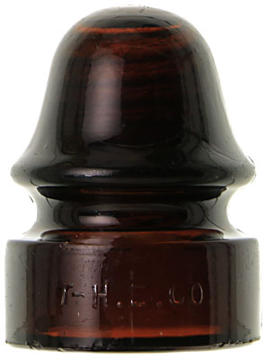 CD 134 T-H.E.CO., Dark Root Beer Amber; Tough and desirable Thomson-Houston piece! UPDATE: