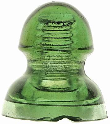 CD 285 {Unembossed} {"Edison" style}, Yellow Green; Old catalogs actually list this as an "Edison!"