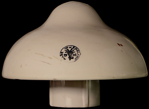 Porcelain Buller's Dry Spot, Cream; Large "UFO" shaped top!